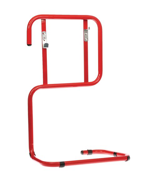 Fire Extinguisher Double Tubular Metal Stand Red With Wall Brackets